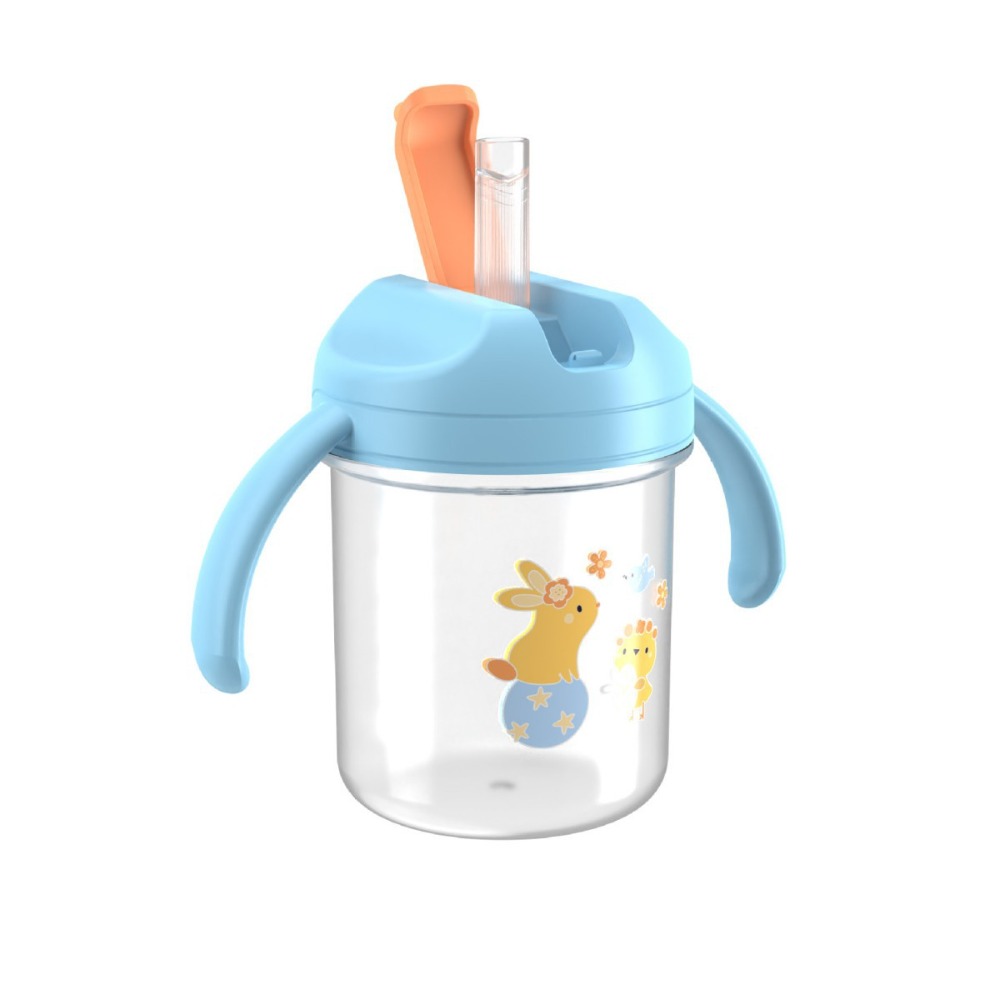Baby Food Bottle - Nuova Tazza con Cannuccia Antigoccia in