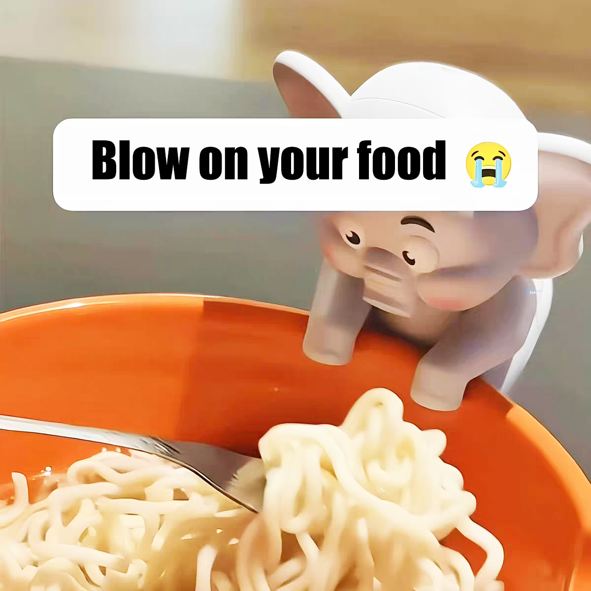 Baby Food Bowl - Mini Ventilatore a Forma di Elefante,