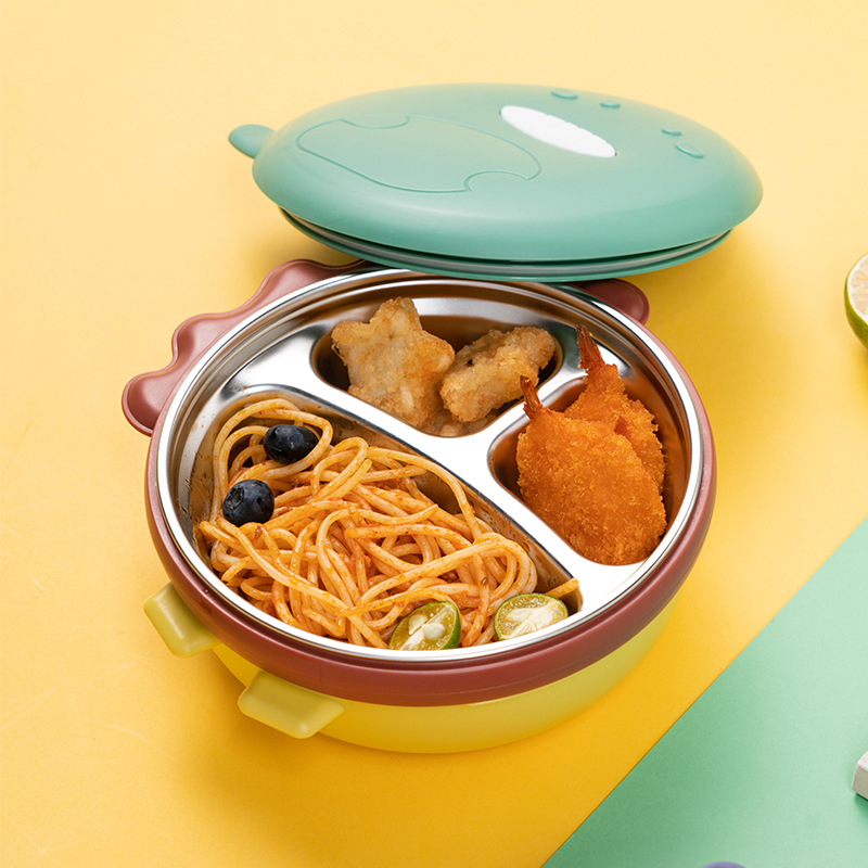 Baby Food Bowl - Piatto divisorio in acciaio inossidabile per