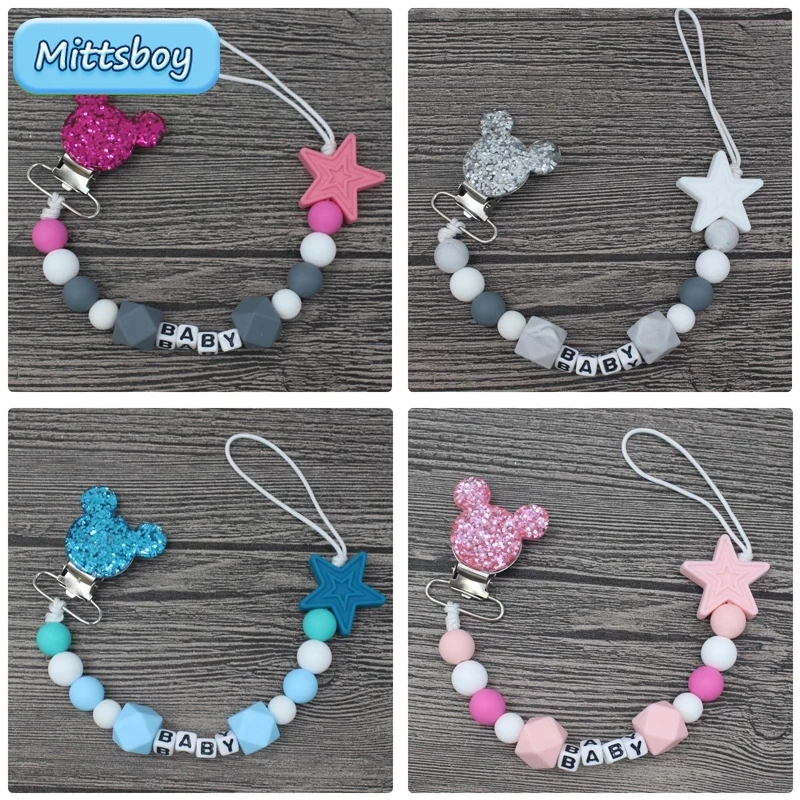 Baby Food Pacifier - NUOVO nome personalizzato braccialetto massaggiagengive per