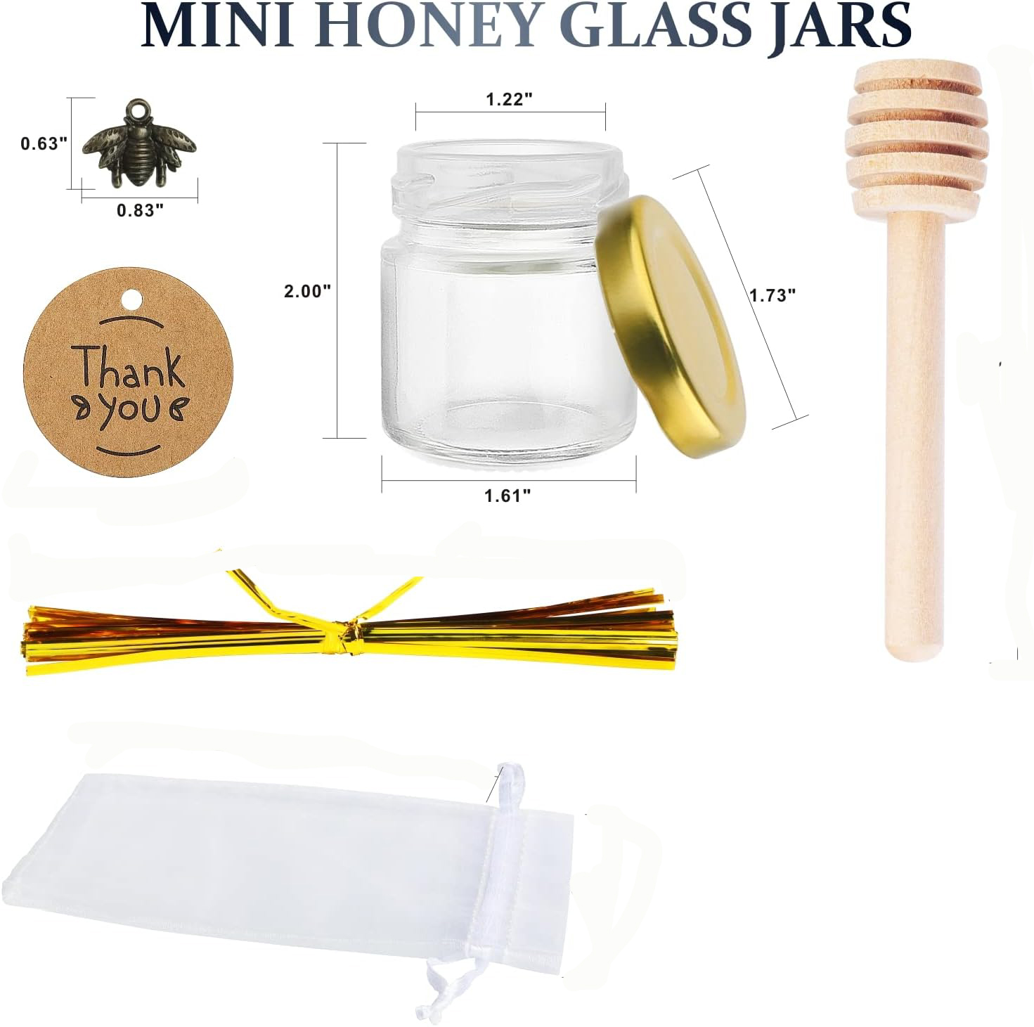 Mini barattoli di miele in vet - Baby Food Jars Glass recensione e prezzo