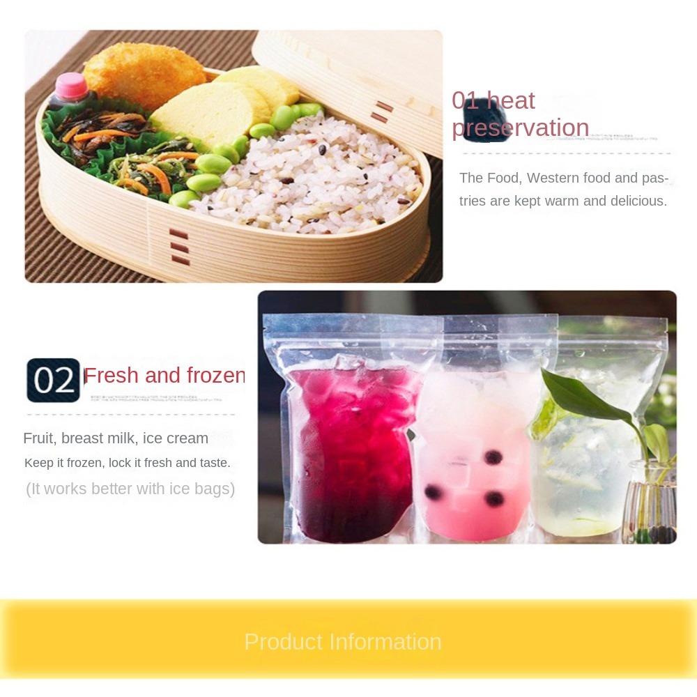 Borsa per il pranzo isolata in - Baby Food Zip Lock Bag recensione e prezzo